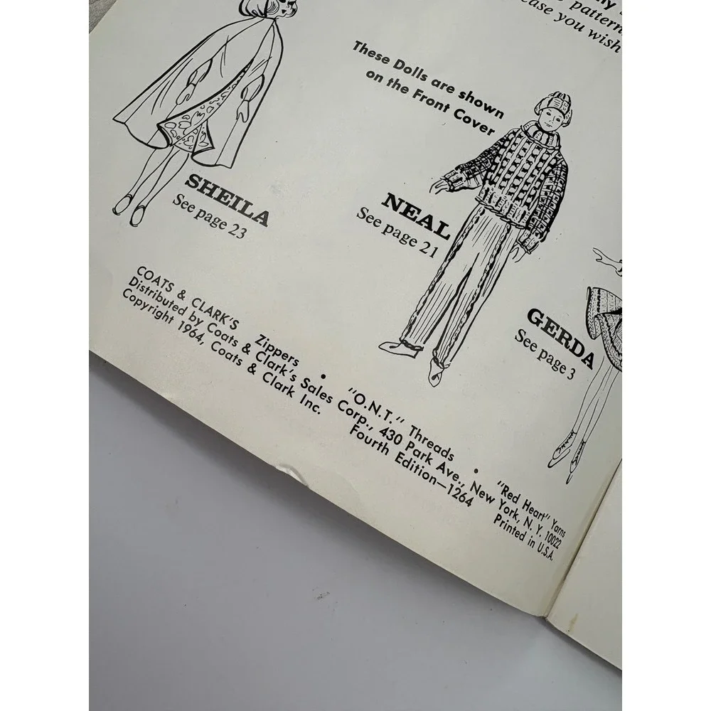 Vintage 1964 Barbie Ken Doll Clothes Pattern Book No 151 Star Book 192 Craft Lot
